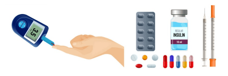 Пациентите с диабет трябва да следят нивата на кръвната си захар и да приемат необходимите лекарства